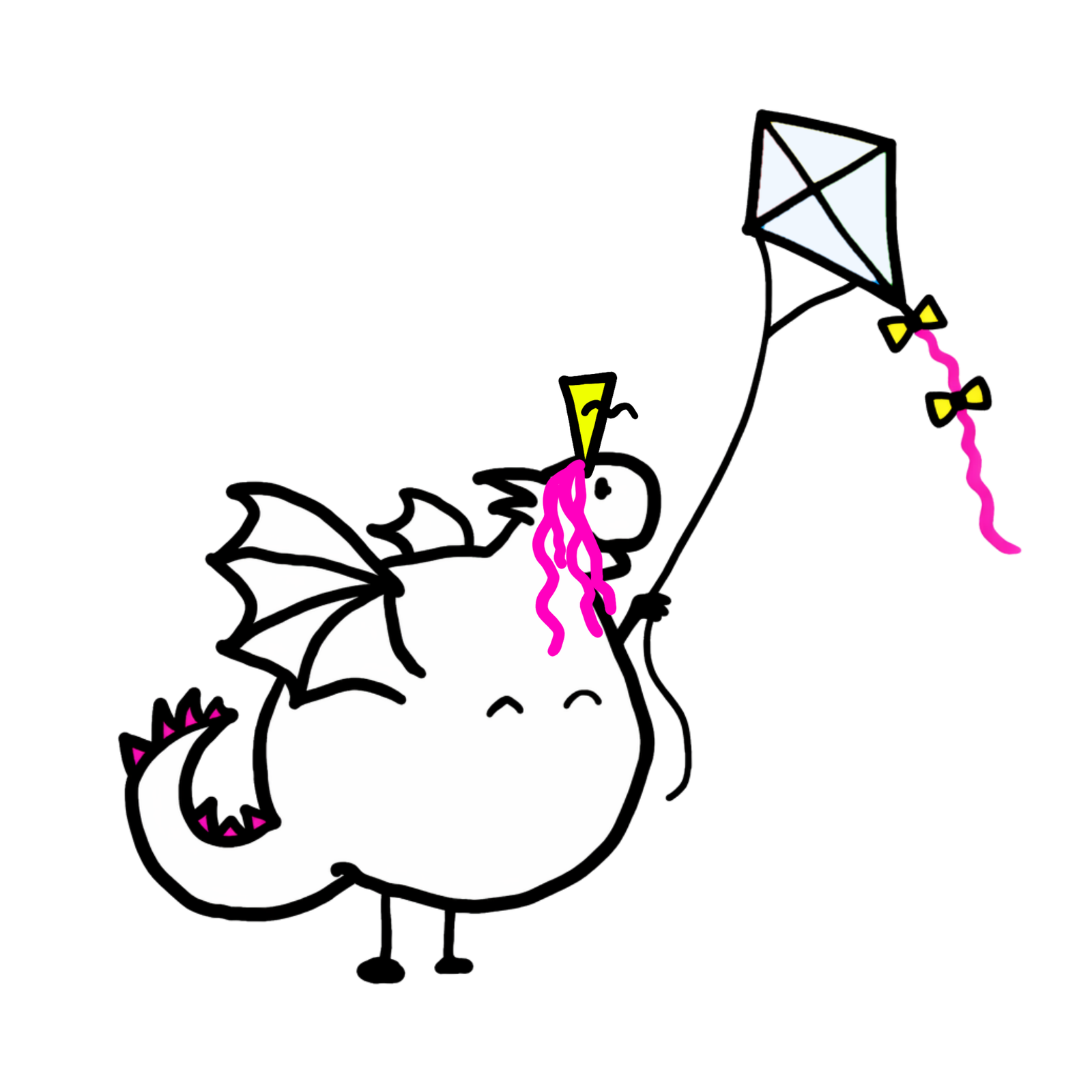 Dragon with Kite